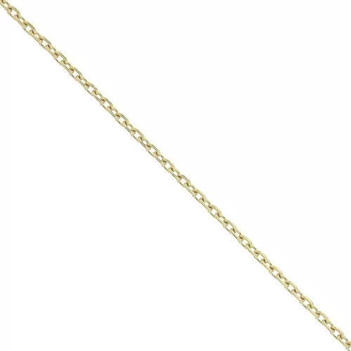 1.3mm Stainless Steel 316L Flat cable mesh chain - Gold Tone x50 cm