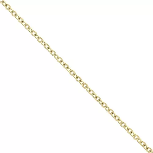 1.6mm Stainless Steel 316L Flat cable mesh chain - Gold Tone x50 cm