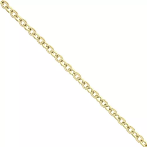 2.3mm Stainless Steel 316L Flat cable mesh chain - Gold Tone x50 cm
