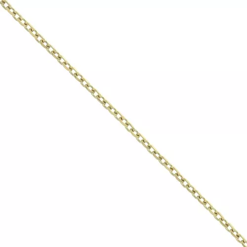 1.3mm Stainless Steel 316L Flat cable mesh chain - Gold Tone x50 cm