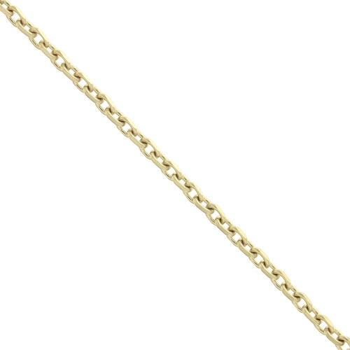 1.8mm Stainless Steel 316L Flat cable mesh chain - Gold Tone x50 cm
