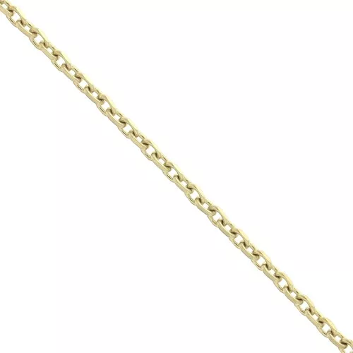 1.8mm Stainless Steel 316L Flat cable mesh chain - Gold Tone x50 cm