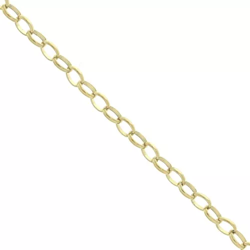 2.8mm Stainless Steel 316L Diamond cut mesh chain - Gold Tone x50 cm