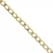 3.7mm Stainless Steel 316L Curb chain - Gold Tone x 50cm