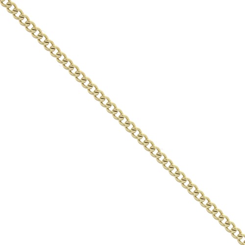 1.8mm Stainless Steel 316L Curb chain - Gold Tone x 50cm