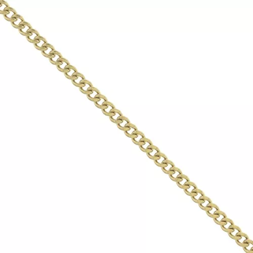 2.15mm Stainless Steel 316L Curb chain - Gold Tone x 50cm