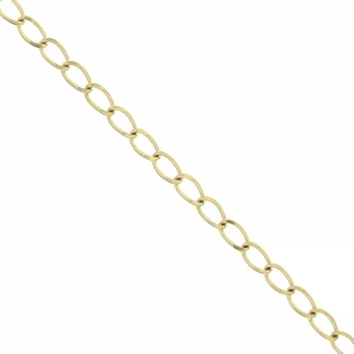 2.45mm Stainless Steel 316L Rombo mesh chain - Gold Tone x50cm