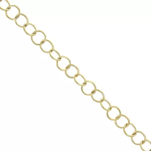 4mm Stainless Steel 316L cable mesh chain - Gold Tone x50cm