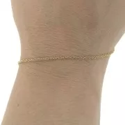 1.5mm Stainless Steel 316L Rope Mesh Chain - Gold Tone x 50 cm