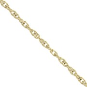 2.6mm Stainless Steel 316L Rope Mesh Chain - Gold Tone x 50 cm|raw }}