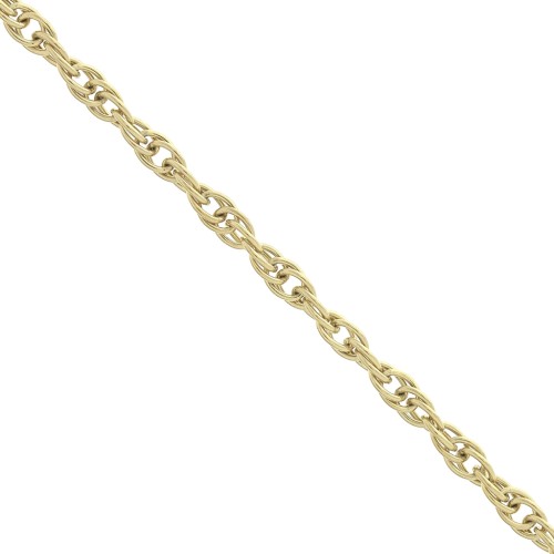 2.6mm Stainless Steel 316L Rope Mesh Chain - Gold Tone x 50 cm