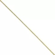 0.9mm Stainless Steel 316L Englsih flat mesh chain - Gold Tone x50 cm