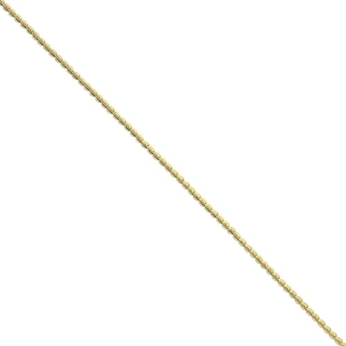 0.9mm Stainless Steel 316L Englsih flat mesh chain - Gold Tone x50 cm