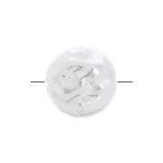 12mm Irregular puck imitation mother-of-pearl - White x4