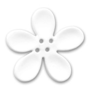 Orchid Button 40mm White x1