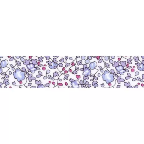 Bias ribbon Liberty Eloïse Baltique x1m