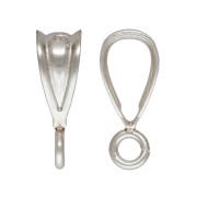 9.4mm 925 Sterling Silver bail with open ring x1|raw }}