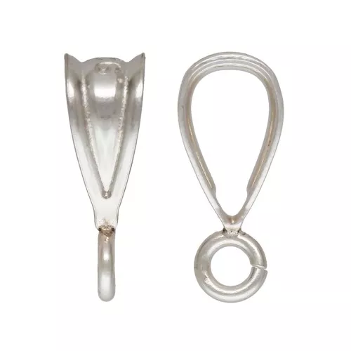 9.4mm 925 Sterling Silver bail with open ring x1