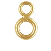 6.5 x 3.9 mm double welded Gold Filled rings (laminated gold) x5
