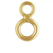 6.5 x 3.9 mm double welded Gold Filled rings (laminated gold) x5