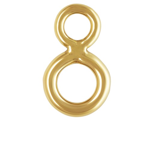 6.5 x 3.9 mm double welded Gold Filled rings (laminated gold) x5