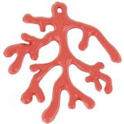 37mm coral pendant - Terracotta x1|raw }}