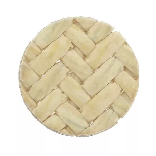 20mm Flat woven bamboo disc - Beige x1