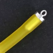 Plastic hollow cord 4mm Yellow x 2 m