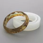 56x16x8mm Silicone mould to make resin facetted bracelets x1