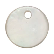 10mm Mother-of-pearl round sequin - Natural x6