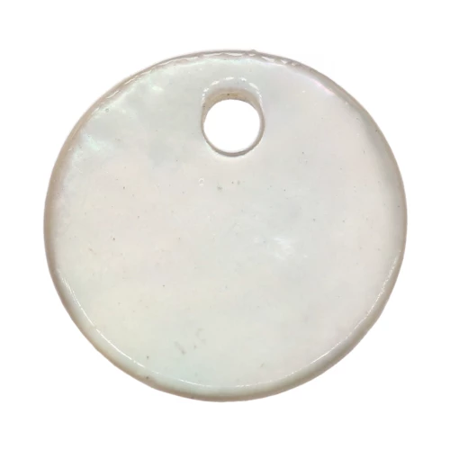 10mm Mother-of-pearl round sequin - Natural x6