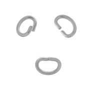 7x0.7mm Stainless steel oval open Jump rings x25|raw }}