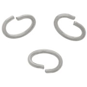 5x4x0.8mm Stainless steel oval open Jump rings x50