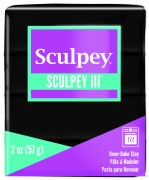 Sculpey III Polyclay 57 gr Black (n°042)|raw }}