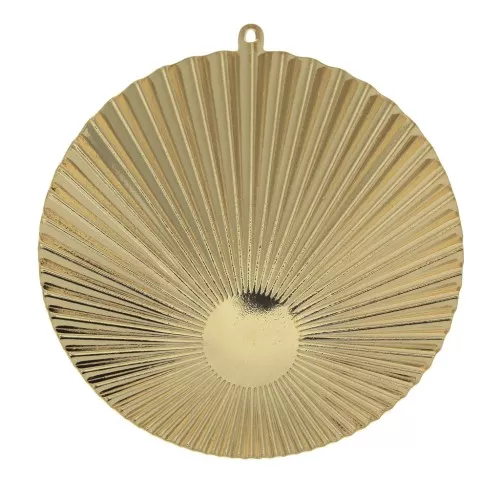 48x45mm Pleated effect hoop earring pendant for 10mm cabochon - Gold Plated x1