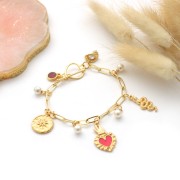 Toggle clasp 15mm fine Gold plated x1