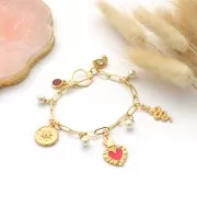 Toggle clasp 15mm fine Gold plated x1