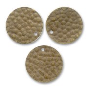 Hammered sequins 16mm Bronze tone x5