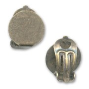 Ear clips with 13mm pad  Bronze tone x2|raw }}