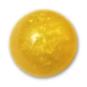 Polaris round bead mosso 14mm Light Topaz x1