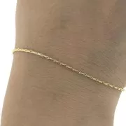 1.4mm barleycorn chain - Gold Plated 3 microns x50 cm