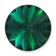 PureCrystal 1122 Rivoli Round Stone 14mm Emerald