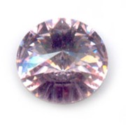 PureCrystal 1122 Rivoli Round Stone 14mm Light Amethyst|raw }}