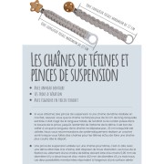 38mm Suspender clips - Sainless Steel x2