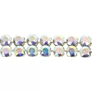 5.3mm PureCrystal Crystal Mesh 40001 2 rows - Crystal AB - Gold Tone x5cm