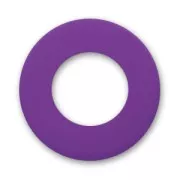 Polaris Rondelle 12mm Purple Velvet x1