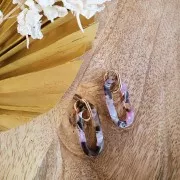 14x10mm Oval leverback to decorate - Gold Tone x2