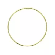 39mm Circle earstuds to decorate - fine Gold plated x2