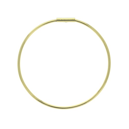 39mm Circle earstuds to decorate - fine Gold plated x2
