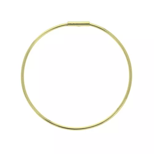 39mm Circle earstuds to decorate - fine Gold plated x2